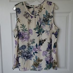 Talbots Floral Shell Size XL